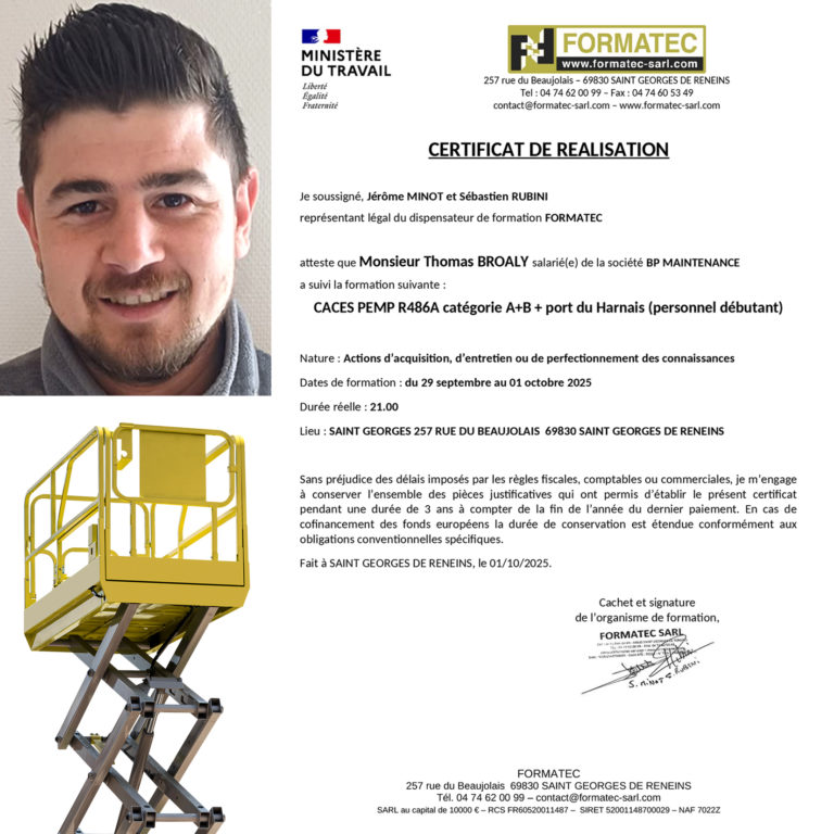 BP maintenance prend de la hauteur !
